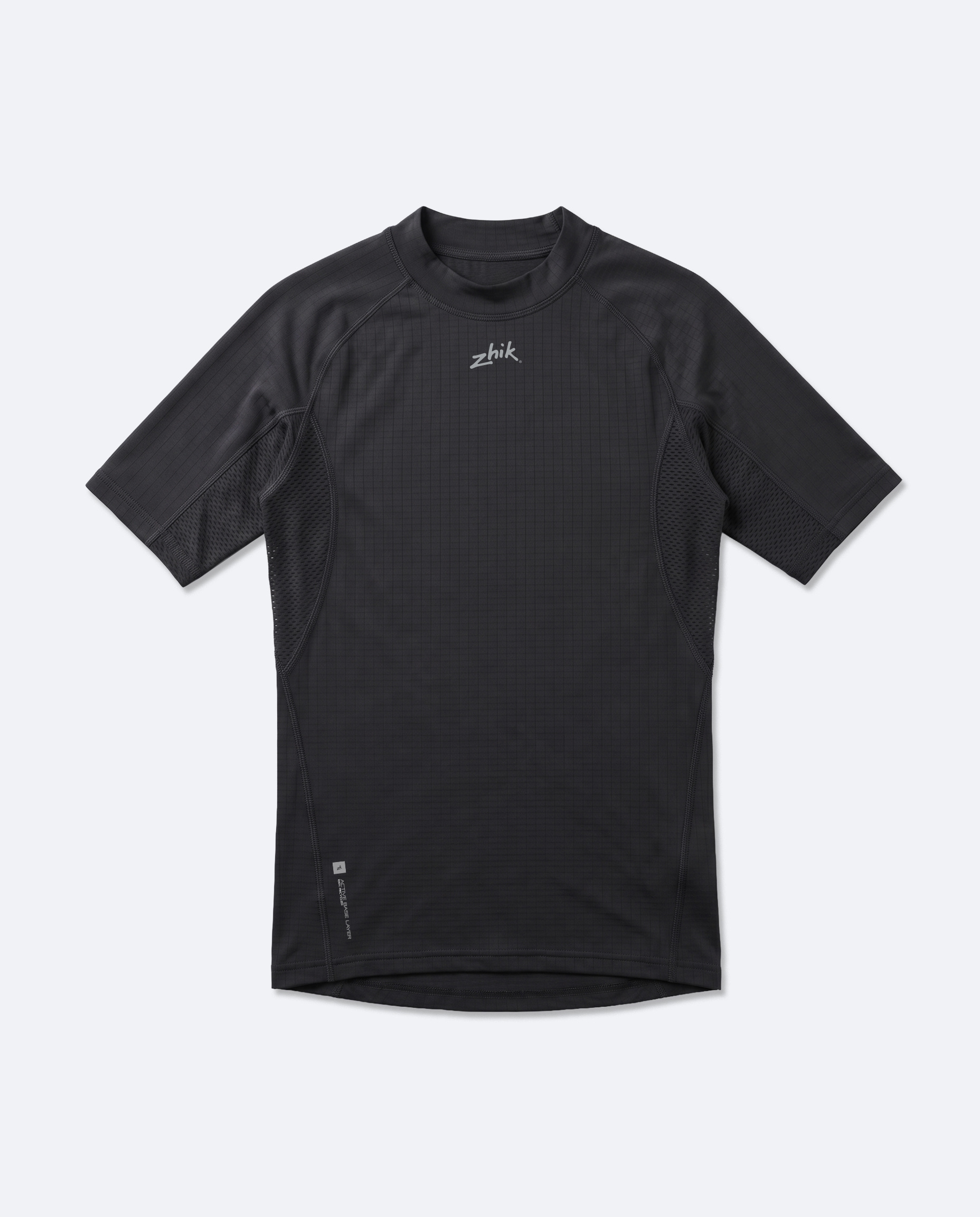 Active Base Layer Top S/S Mens  - Black