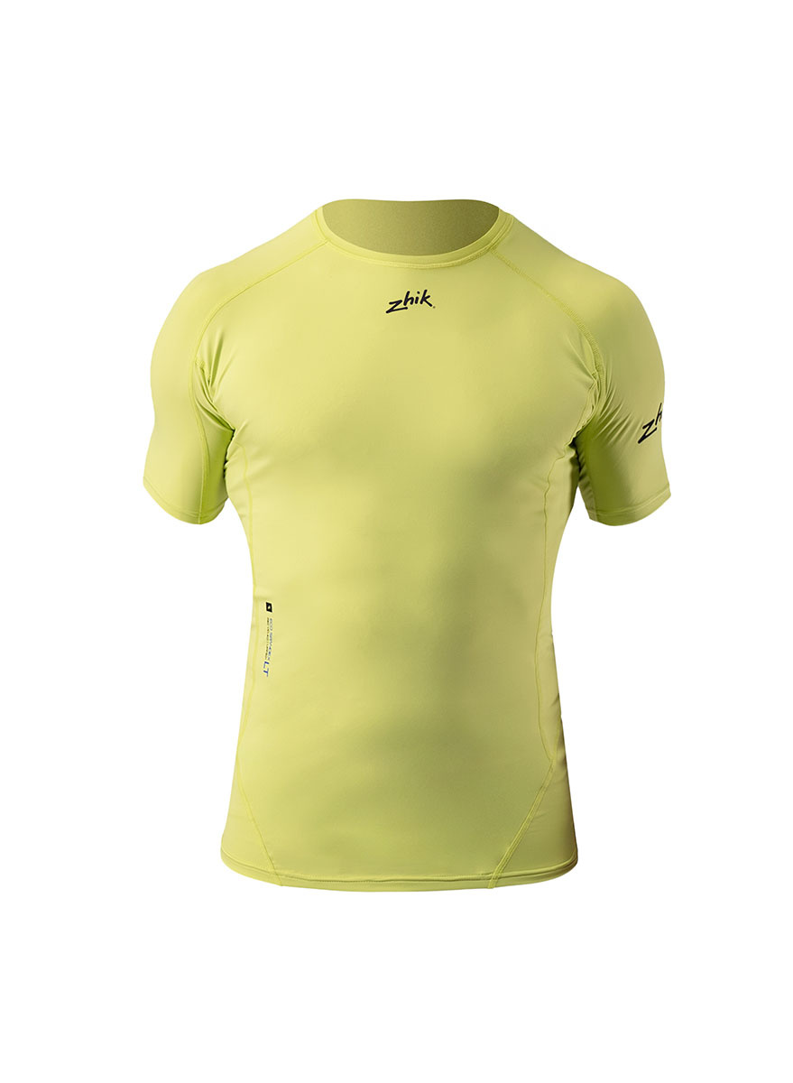 Men's Eco Spandex LT Short Sleeve Baselayer Top - Lime